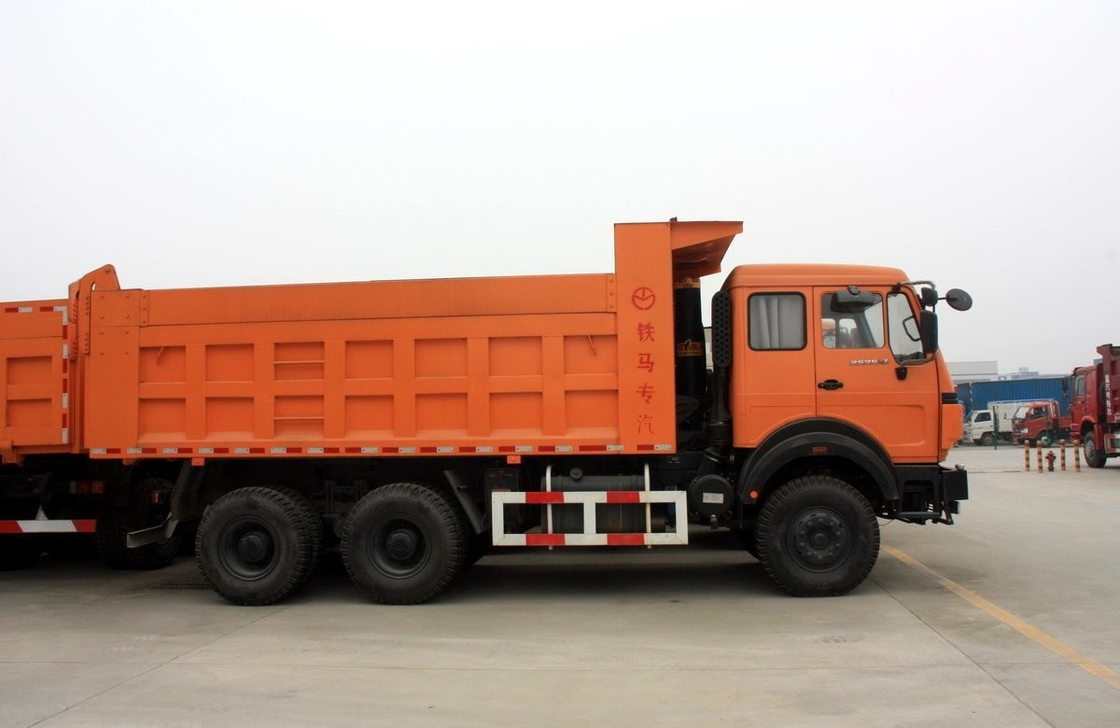 Beiben 6x4 Tipper Usado camión de basura Euro 3 Weichai Motor 290 HP Uso de minería