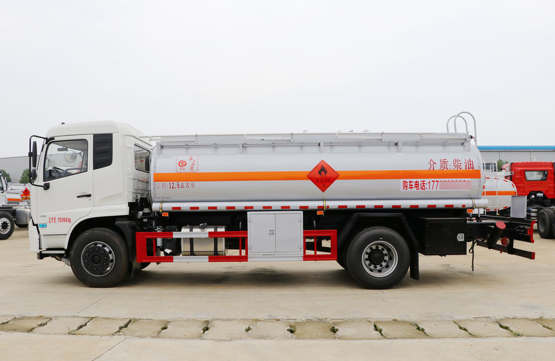 Donfeng 4*2 Tanques de recogida de petróleo usado Euro 5 Cisterna de aleación de aluminio 12,5 cúbicos