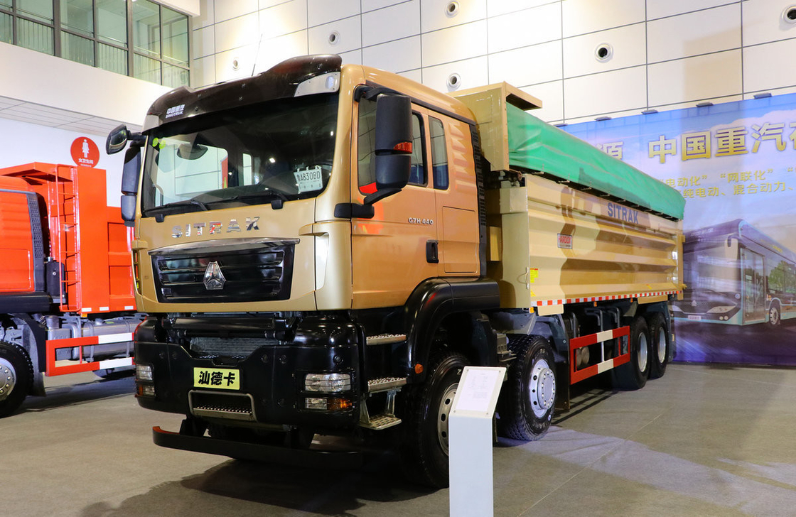 Nuevo camión sino SITRAK C7H Construcción urbana escombros 8*4 camión de basura 440hp