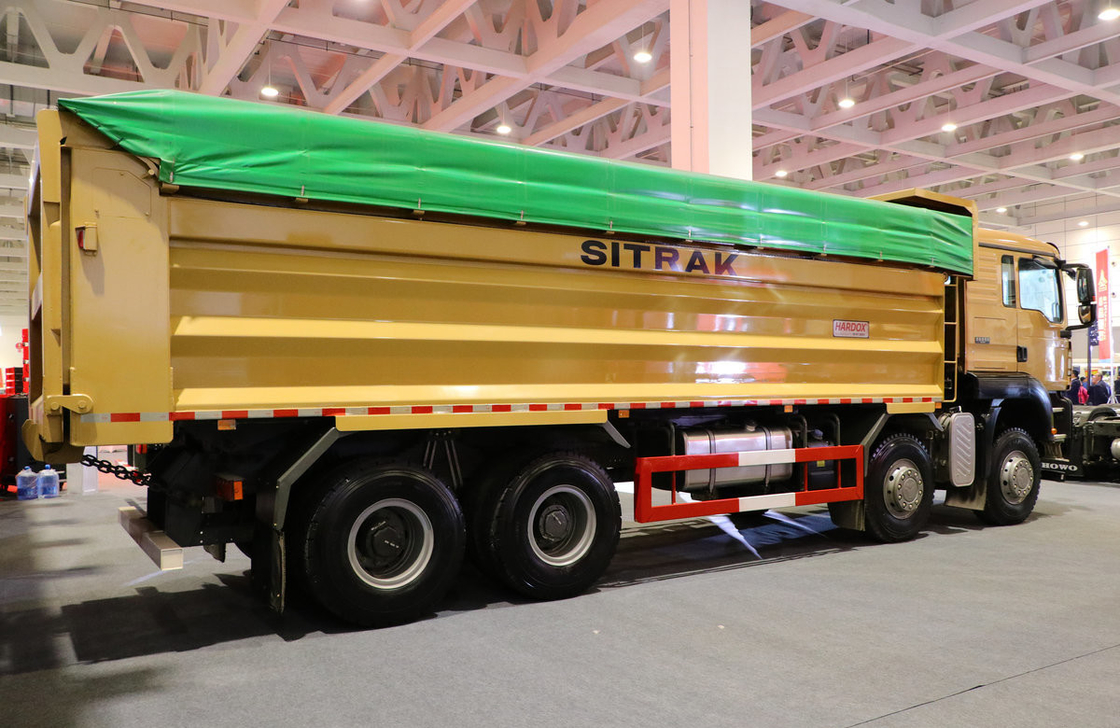 Nuevo camión sino SITRAK C7H Construcción urbana escombros 8*4 camión de basura 440hp