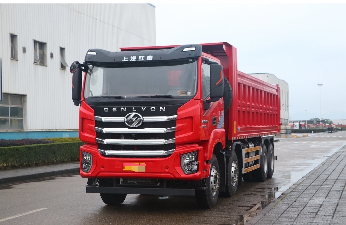Hongyan 560hp C6 Carga 20 toneladas 12 neumáticos usados camión de tiradores descargador 8 × 4 LHD / RHD