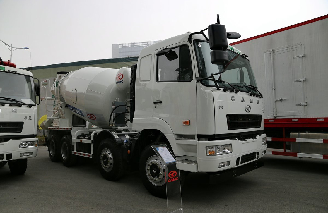 Camión de mezclador de hormigón usado 8×4 CAMC Mezclador de cemento 310hp Euro 5 Gran camión cisterna 12 llantas