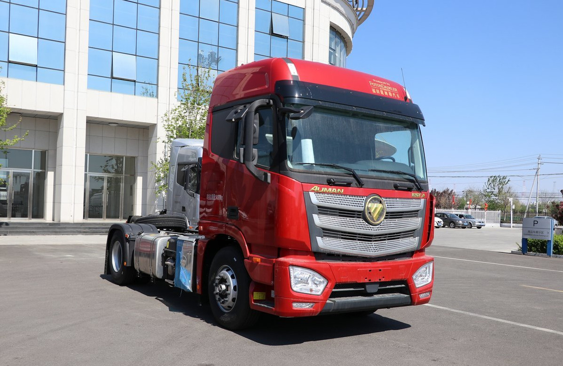 Camión tractor Foton EST ZF caja de cambios hoja de primavera 4 * 2 modo de dirección 490hp motor Cummins Euro 6