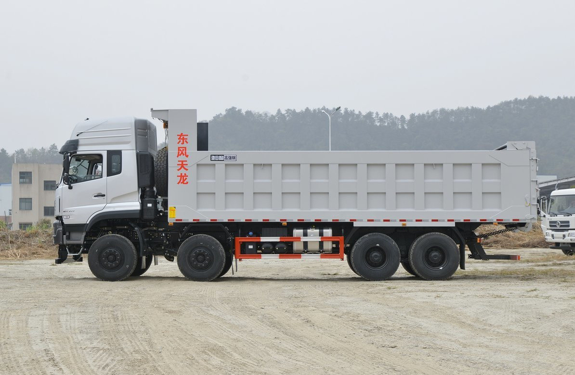 Remolque de camión de basura para la venta Dongfeng 8×4 Tipper 600hp Cummins Motor 6 cilindros Manual