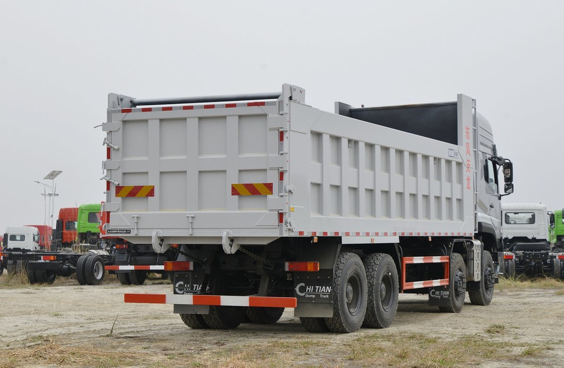 Remolque de camión de basura para la venta Dongfeng 8×4 Tipper 600hp Cummins Motor 6 cilindros Manual