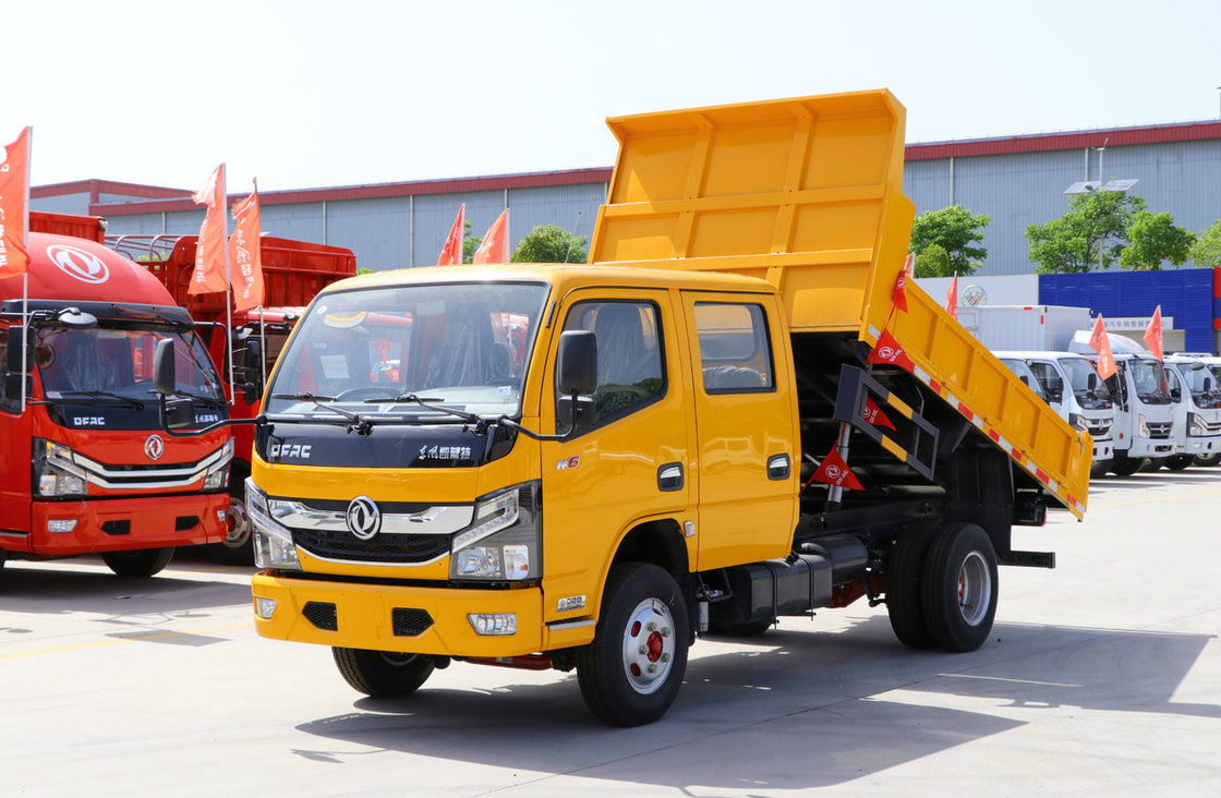 Mini camión de descarga para la venta Euro 5 de emisión de marca china Tipper doble cabina 4 * 2 modo de conducción
