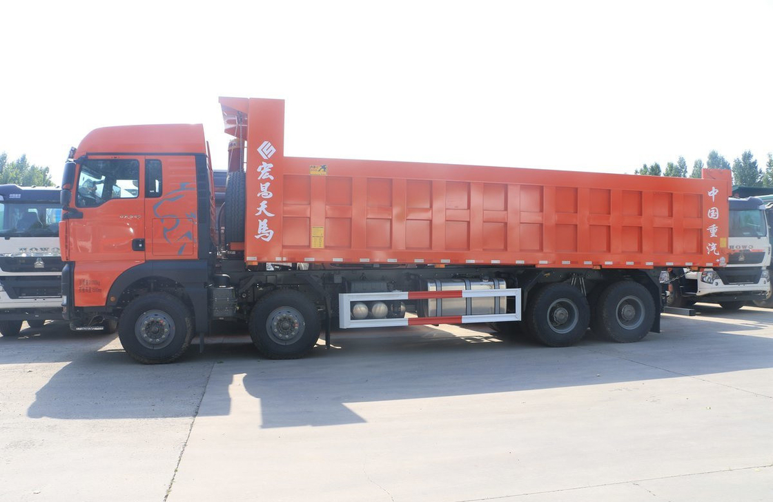 Sinotruk Uk camiones de tirón usados 8×4 Sitrak G7H de trabajo pesado 12.5L desplazamiento de una sola cama