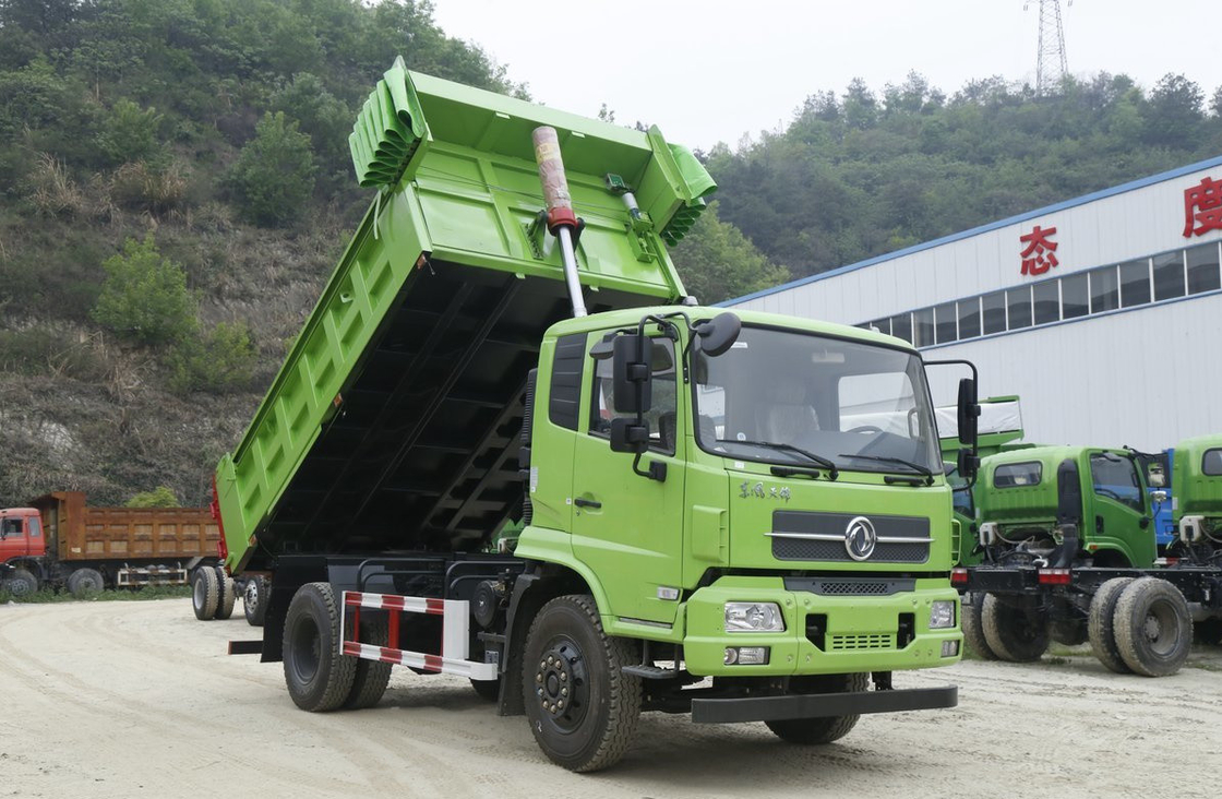 Camiones usados de pequeña capacidad 4*2 camión de descarga de Dongfeng camión de descarga de Tianjin cabina única carga 10 toneladas