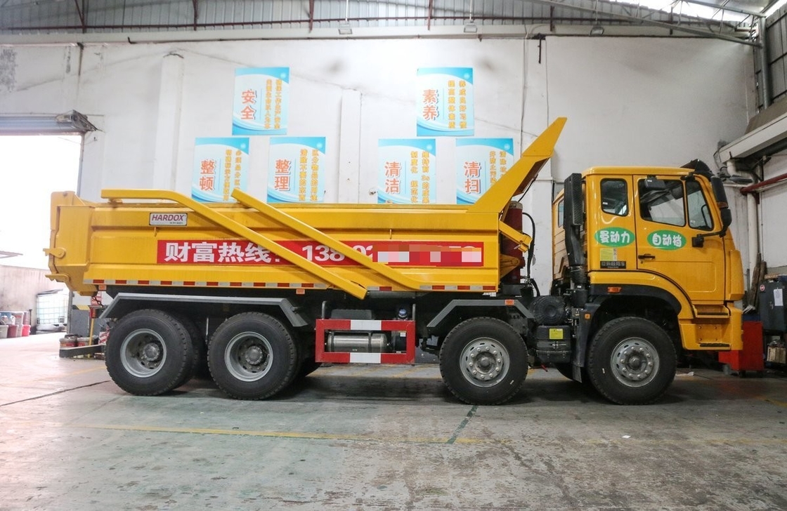 Utilizado Howo Camión Sinotruck 8*4 Hohan 350hp Motor potente 12 ruedas Transporte por carretera