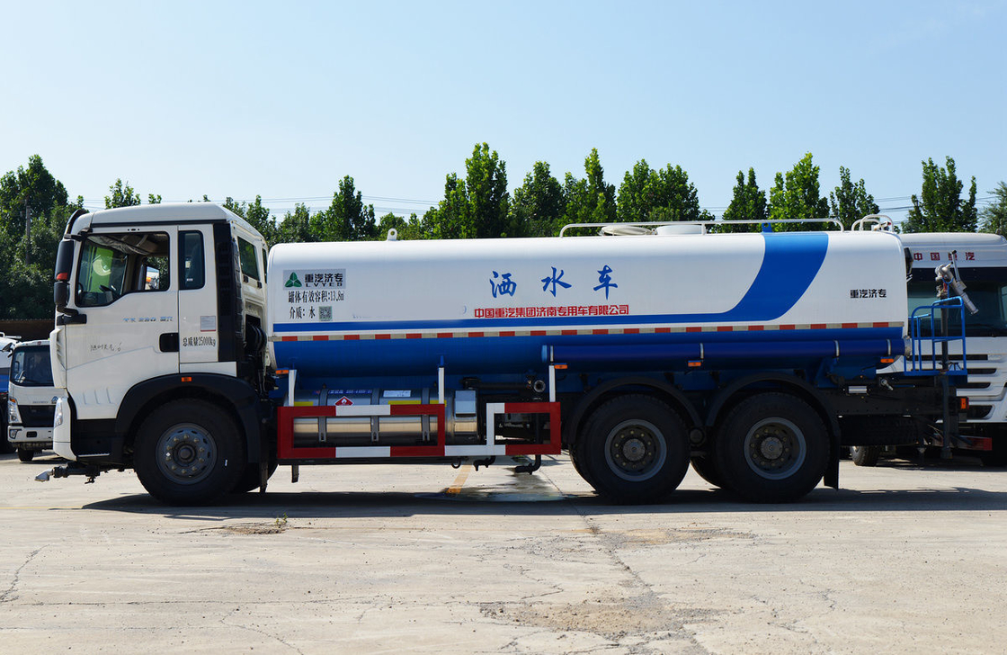 Camión cisterna de agua Howo 6*4 Sinotruck 10 ruedas GNL 260hp Motor 14 cisterna cúbica LHD/RHD