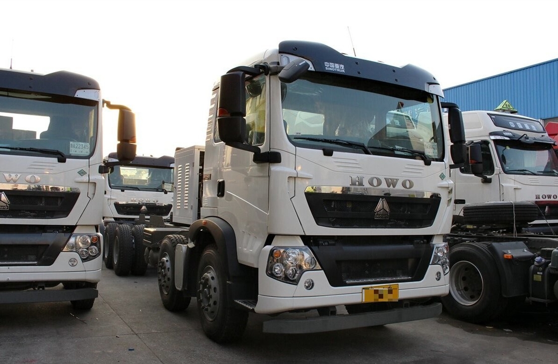 Camión Sino Tipper Howo Dumper Chasis 8×4 Cabina única 2 asientos GNL 290hp 9,2 metros de largo