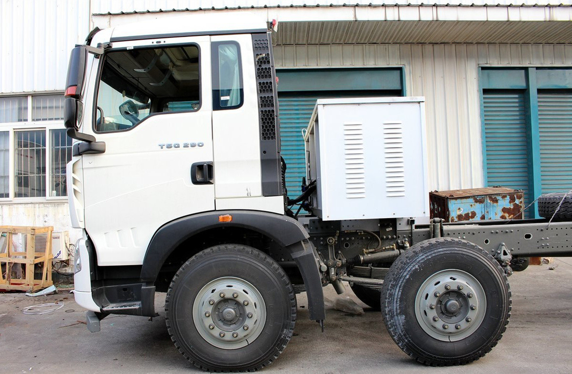 Camión Sino Tipper Howo Dumper Chasis 8×4 Cabina única 2 asientos GNL 290hp 9,2 metros de largo