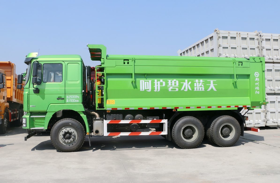 6*4 camión de descarga de 30 toneladas combustible de nueva energía GNL Shacman F3000 Single Sleeper 10 ruedas 380hp