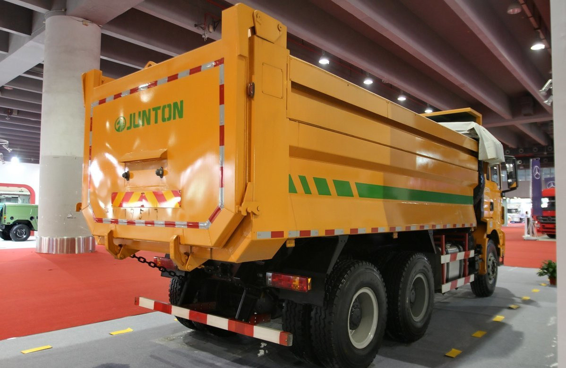 China camión de basura para la venta U-tipo de caja Shacman Tipper Weichai 290hp motor de una sola cabina y medio