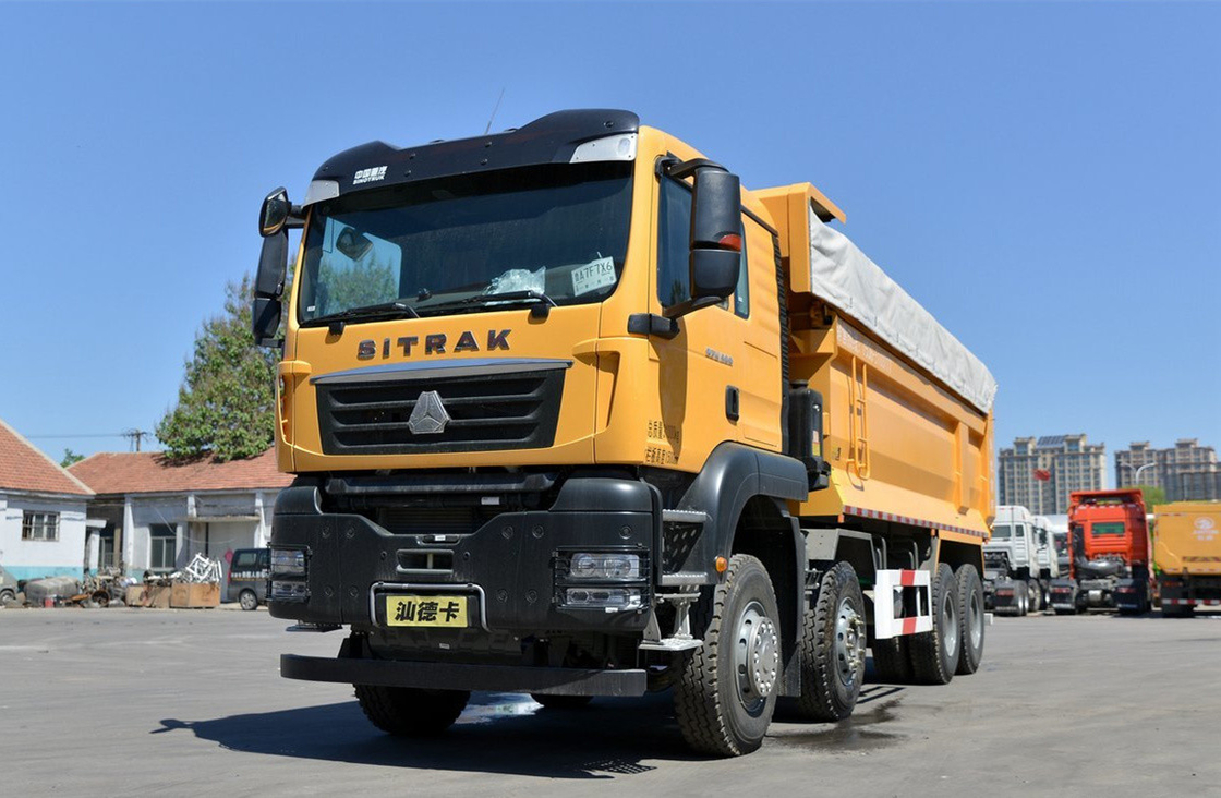 Camión de descarga de minería Sinotruck 8*4 SITRAK Weichai 400hp 30-50 toneladas Carga útil 12 ruedas LHD/RHD