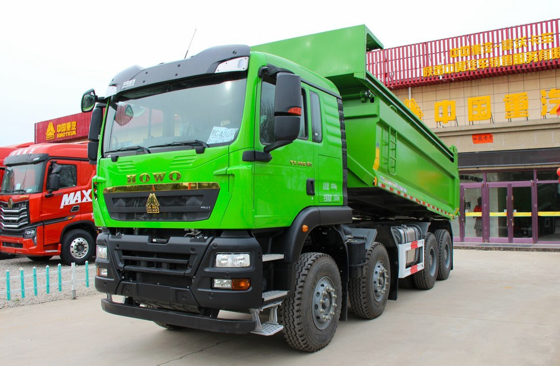 Howo camión de descarga para la venta Sinotruc Tipper 12 cilindros Motor 460hp Transporte de arena y piedra