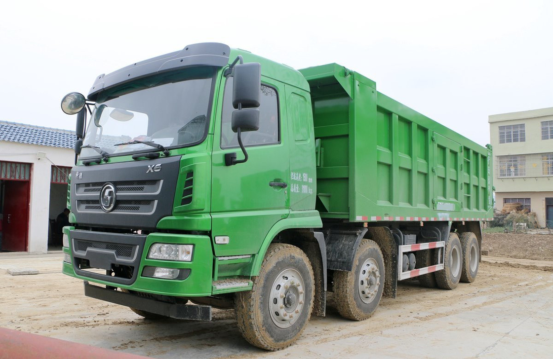 Shacman Camiones usados con tirador X6 de trabajo pesado 8 * 4 Dumpper 300hp Carga útil 30-50 toneladas LHD / RHD