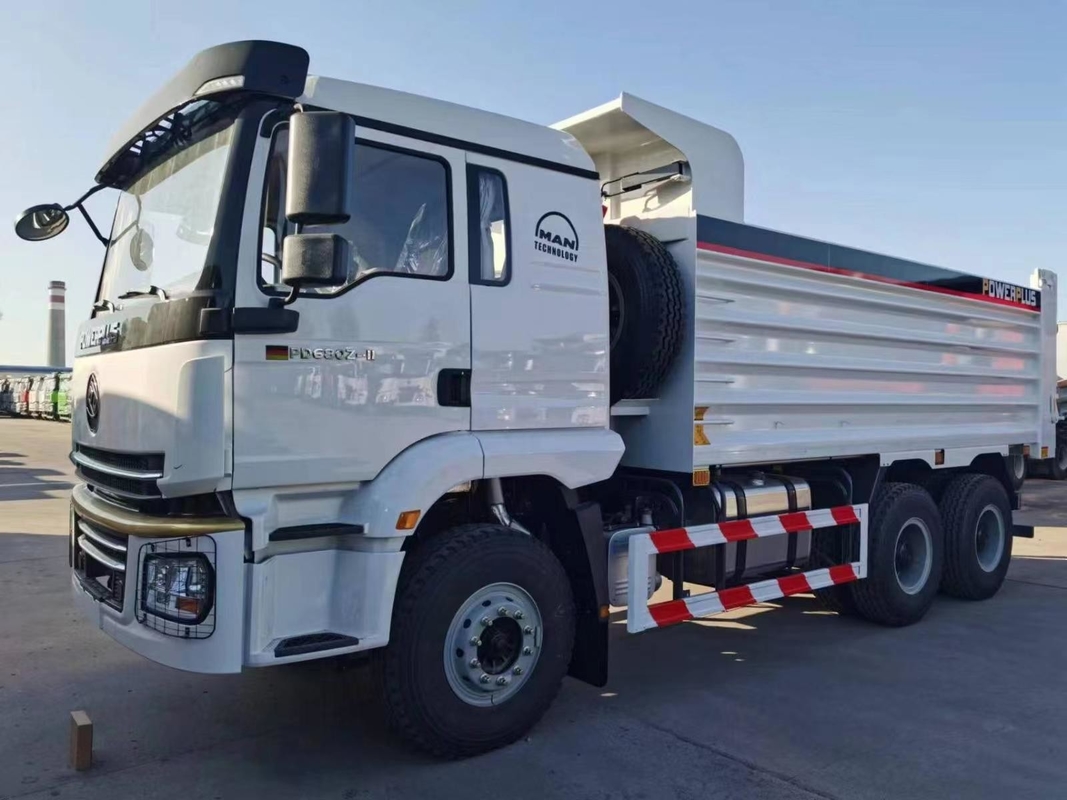 Camiones de tiradores usados Shacman E3 camión de descarga 2024 año Cummins motor 385hp Uso en África