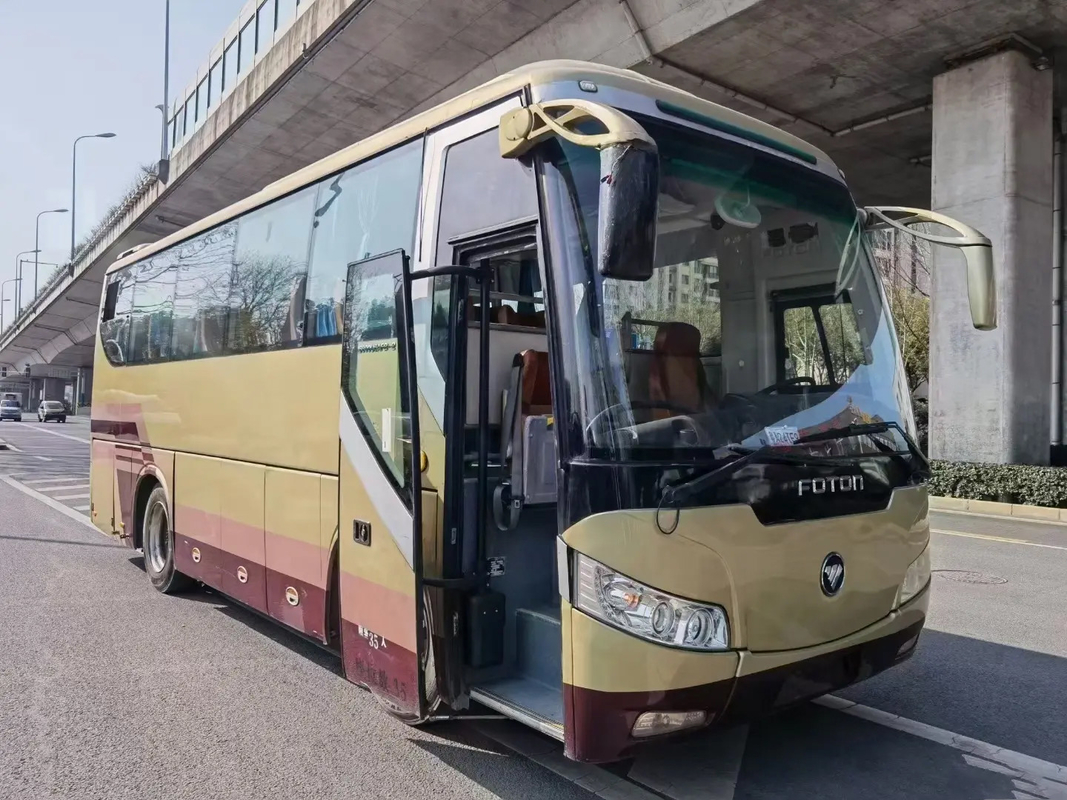 BJ6800 Autobús diésel con aire acondicionado de la marca Futian con conducción izquierda con gran espacio para el equipaje