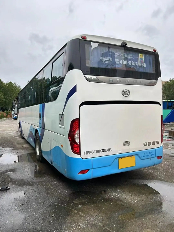 HFF6119 Autobús de lujo de 51 asientos con gran espacio para el equipaje, motor diesel trasero, conducción por la izquierda