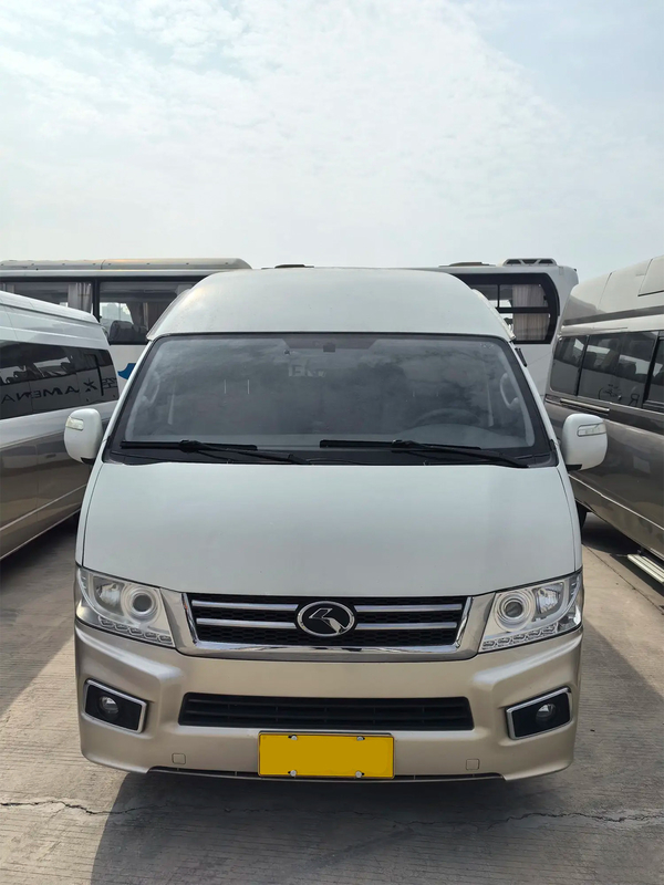 Minicoche usado 2017 año 19 asientos motor de aceite puerta oscilante externa Jinlong Hiace