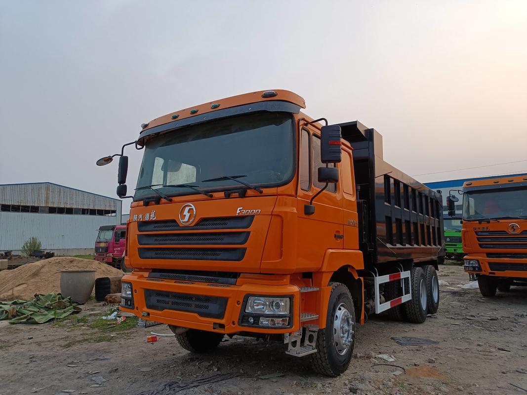 Shacman F3000 Dump Truck 6 * 4 Usado con remodelación Weichai 380hp Diesel Cabina de techo plano