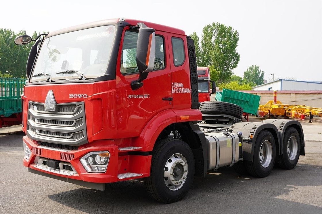Sinotruk Howo N7G Camión pesado de una fila de medio asiento 460 CV 6X4 Diesel Tractor de 12 velocidades