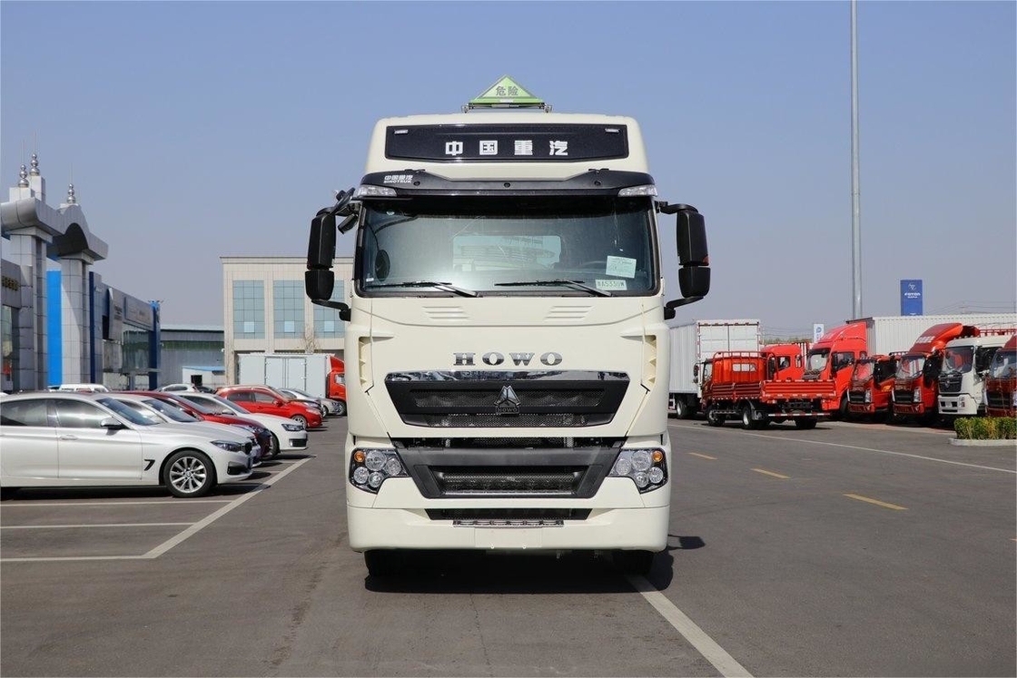 T7H Camión pesado con aire acondicionado Deflector de amortiguador hidráulico 6X4 Tractor de mercancías peligrosas
