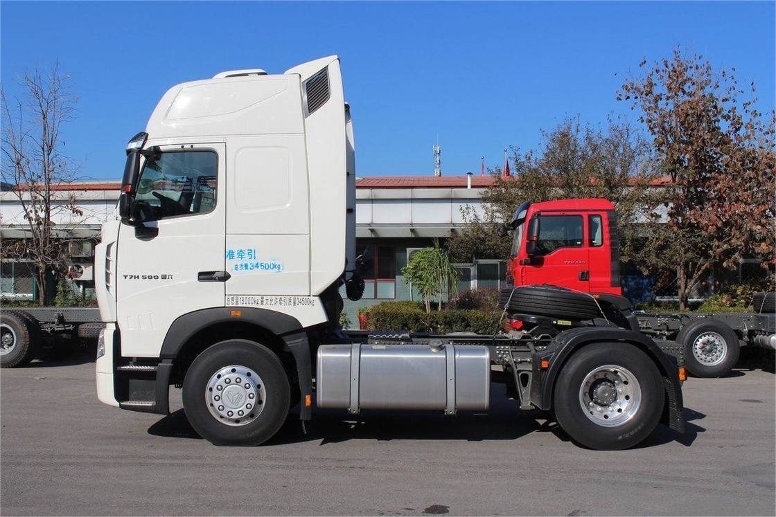 T7H HOWO Camión pesado, deflector de aire con aire acondicionado, 500 CV, tractor de un solo eje 4X2
