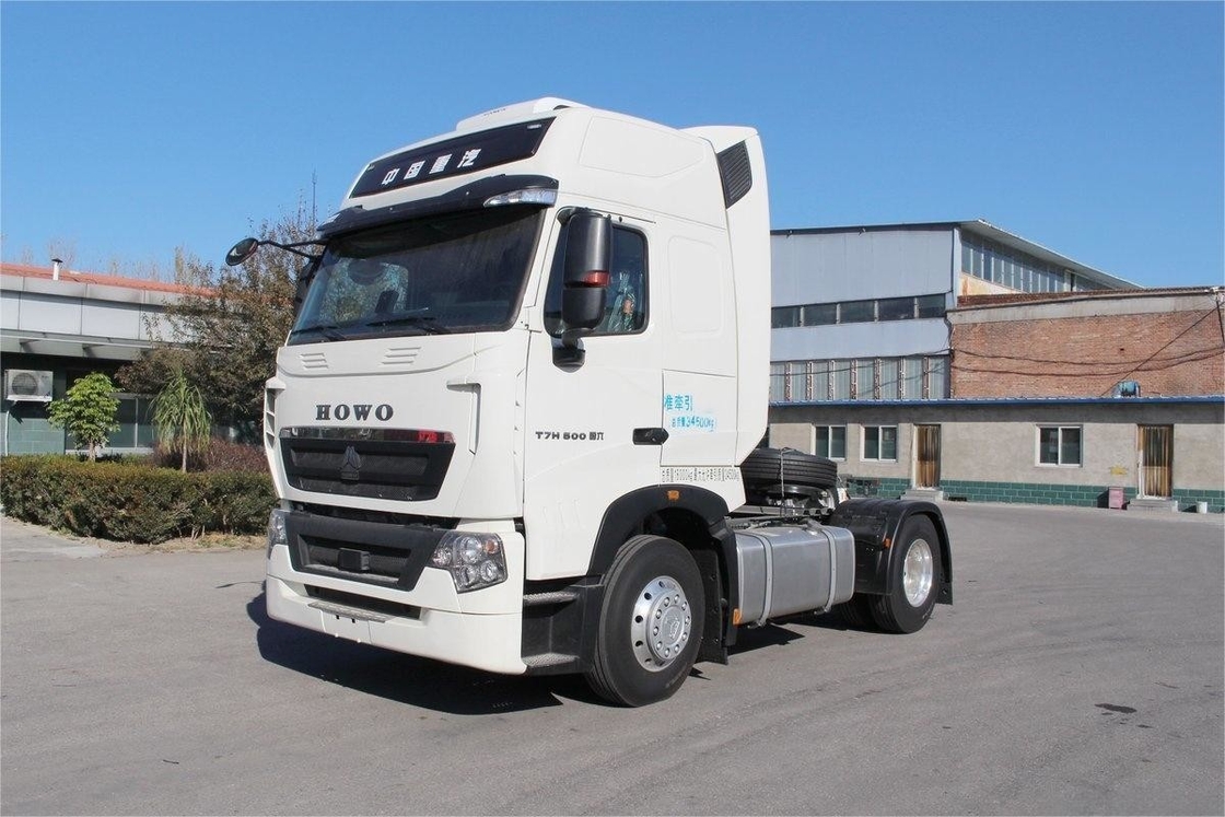 T7H HOWO Camión pesado, deflector de aire con aire acondicionado, 500 CV, tractor de un solo eje 4X2