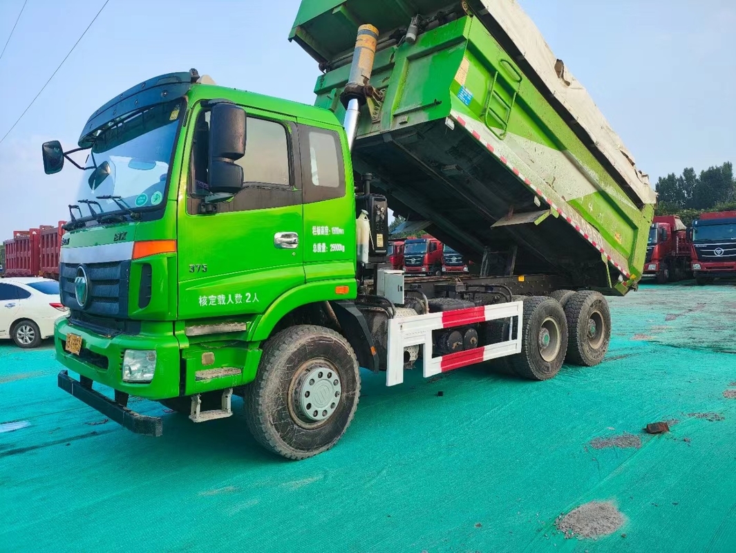 6*4 camión de segunda mano Foton ETX Tipper 2018 año Weichai 375hp con cubo tipo U