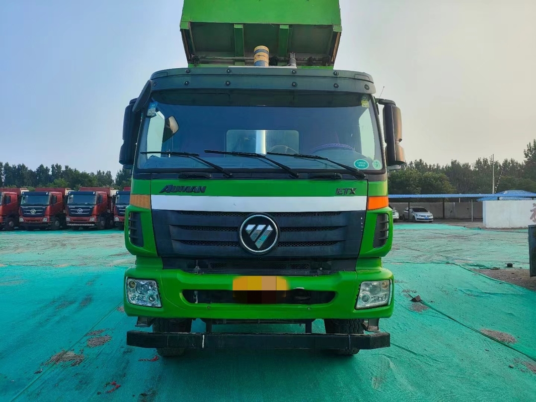 6*4 camión de segunda mano Foton ETX Tipper 2018 año Weichai 375hp con cubo tipo U