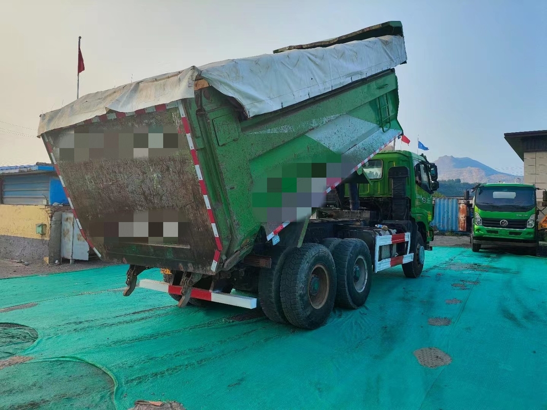 6*4 camión de segunda mano Foton ETX Tipper 2018 año Weichai 375hp con cubo tipo U