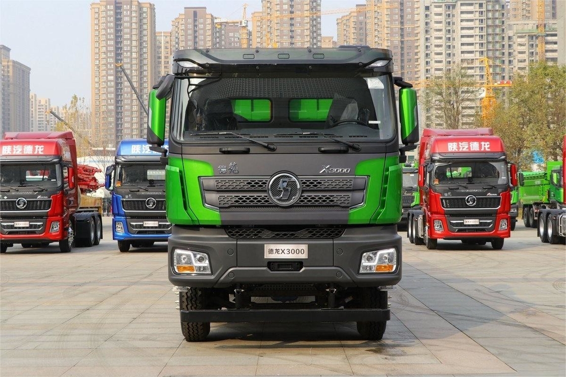 460HP 8X4 8m Extendido Flat Top Gran Caja de carga Weichai Shacman X3000 modelo camión pesado de descarga