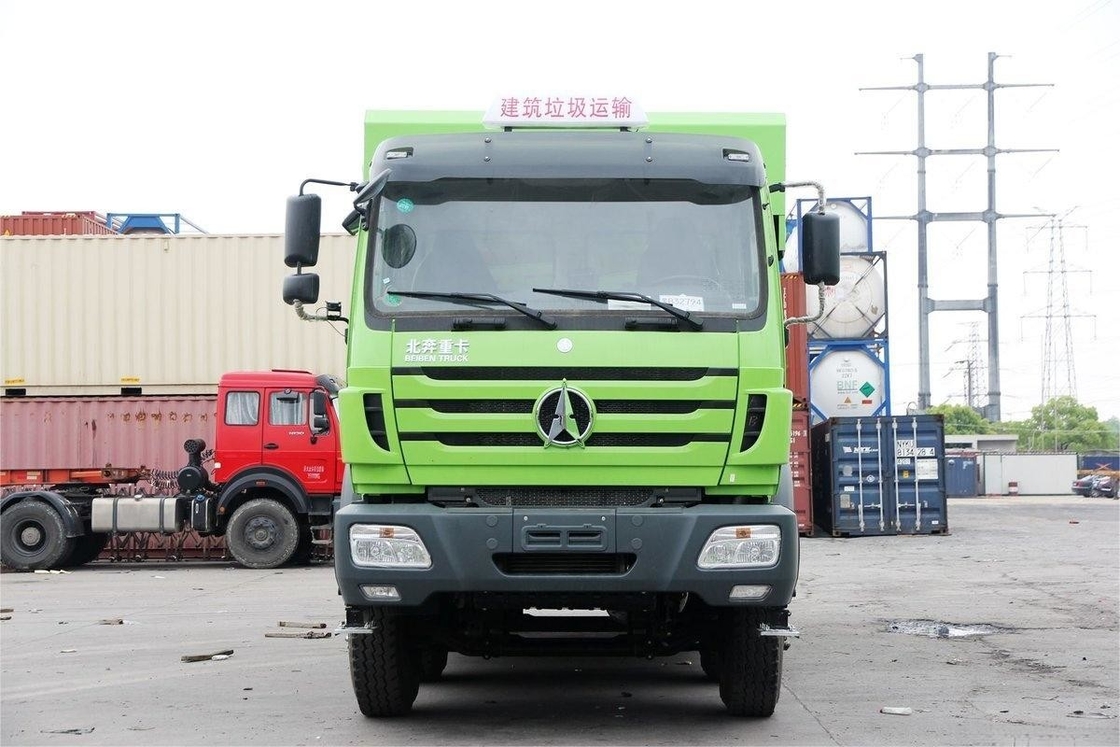 Pequeño camión pesado 336HP 8X4 6.4m Nueva cubierta superior de lonas ecológicas