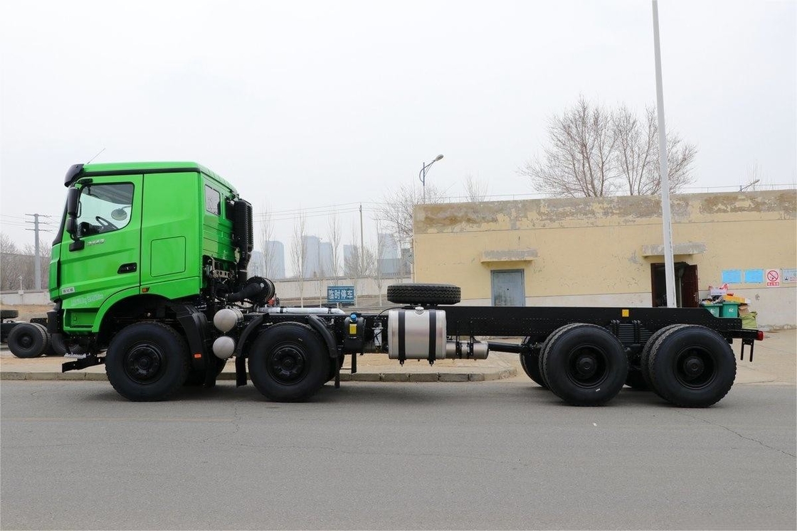 430HP 8X4 6,5m Bolsa de aire asiento absorbente de choques caja de carga en forma de U chasis del camión de descarga Beiben