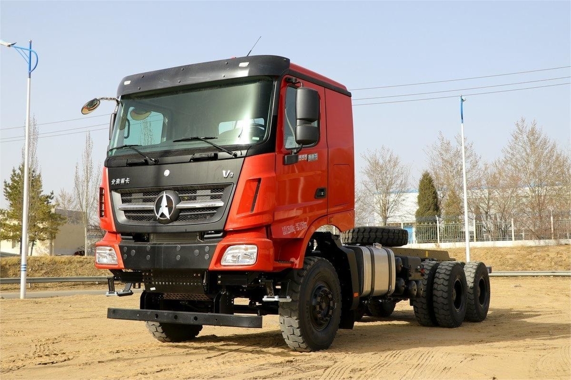 Camión pesado Beiben 550 CV 6X4 con cubiertas superiores múltiples ecológicas 6m Chasis de camión de descarga