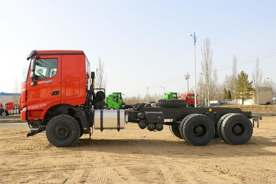 Camión pesado Beiben 550 CV 6X4 con cubiertas superiores múltiples ecológicas 6m Chasis de camión de descarga