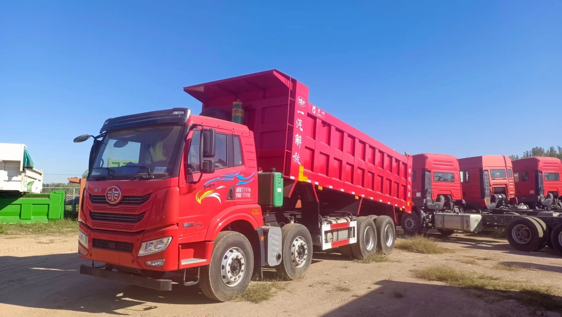 8*4 camiones de tirón usados para la venta 22cbm Capacidad cubo FAW V20 camión de descarga 340hp diesel