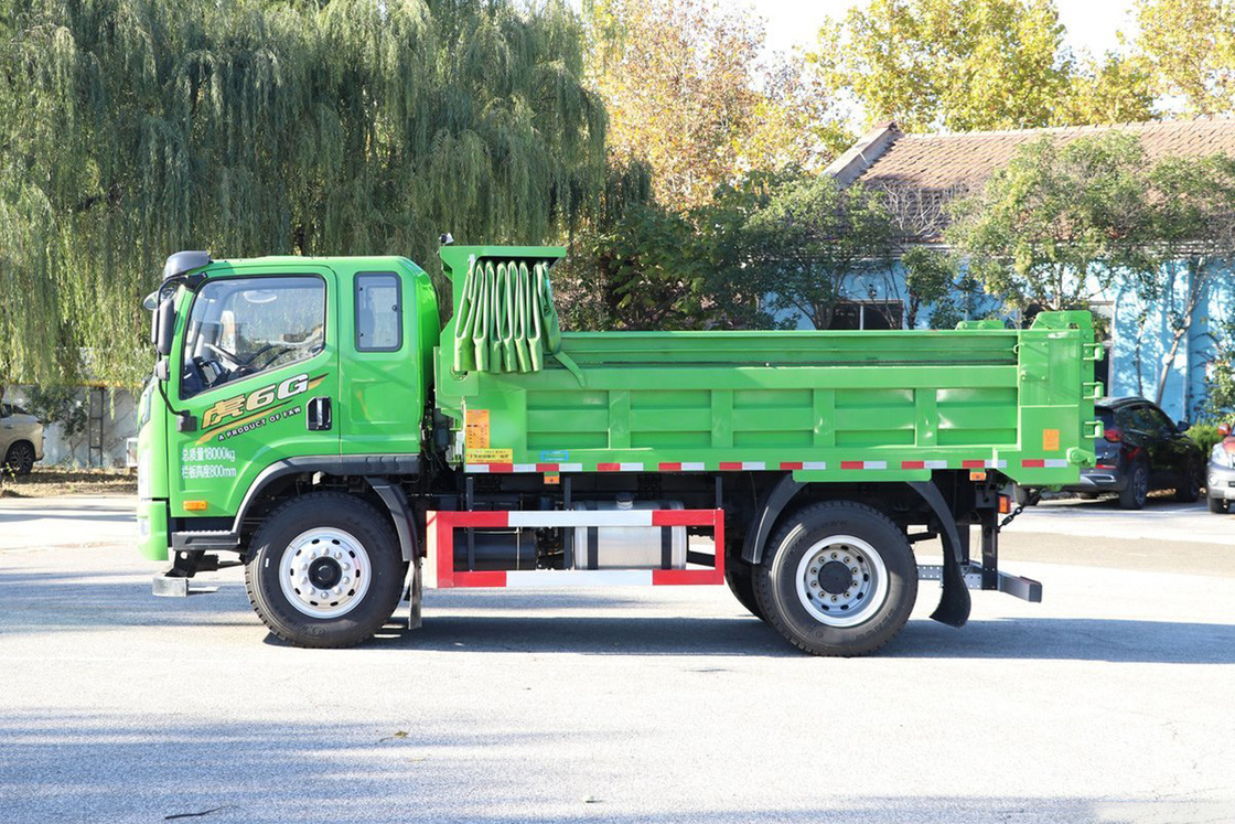 Qingdao Jiefang Dump Truck Tiger 6G 200 CV Diesel de 10 velocidades con una fila y media de cabina 4x2 4m