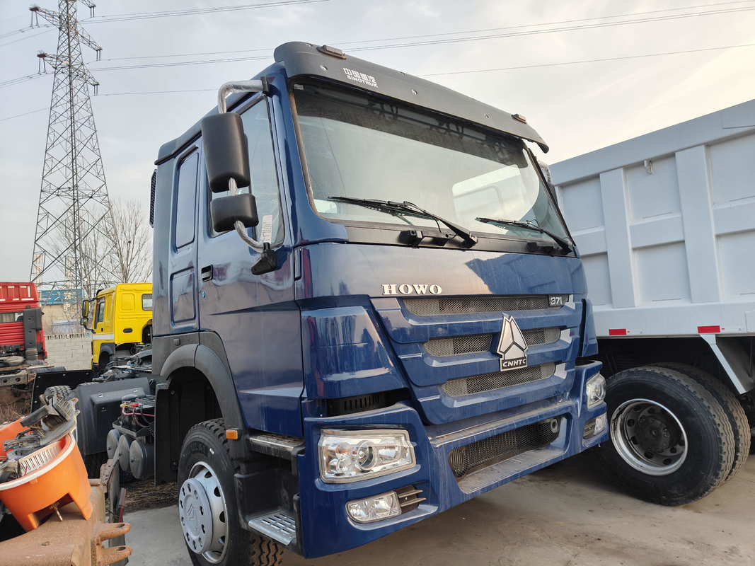 Camiones tractores chinos utilizados desde China Motor diesel 371hp Camión remolque Howo transporte pesado