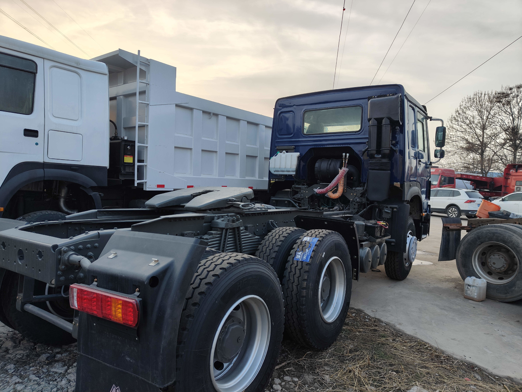 Camiones tractores chinos utilizados desde China Motor diesel 371hp Camión remolque Howo transporte pesado