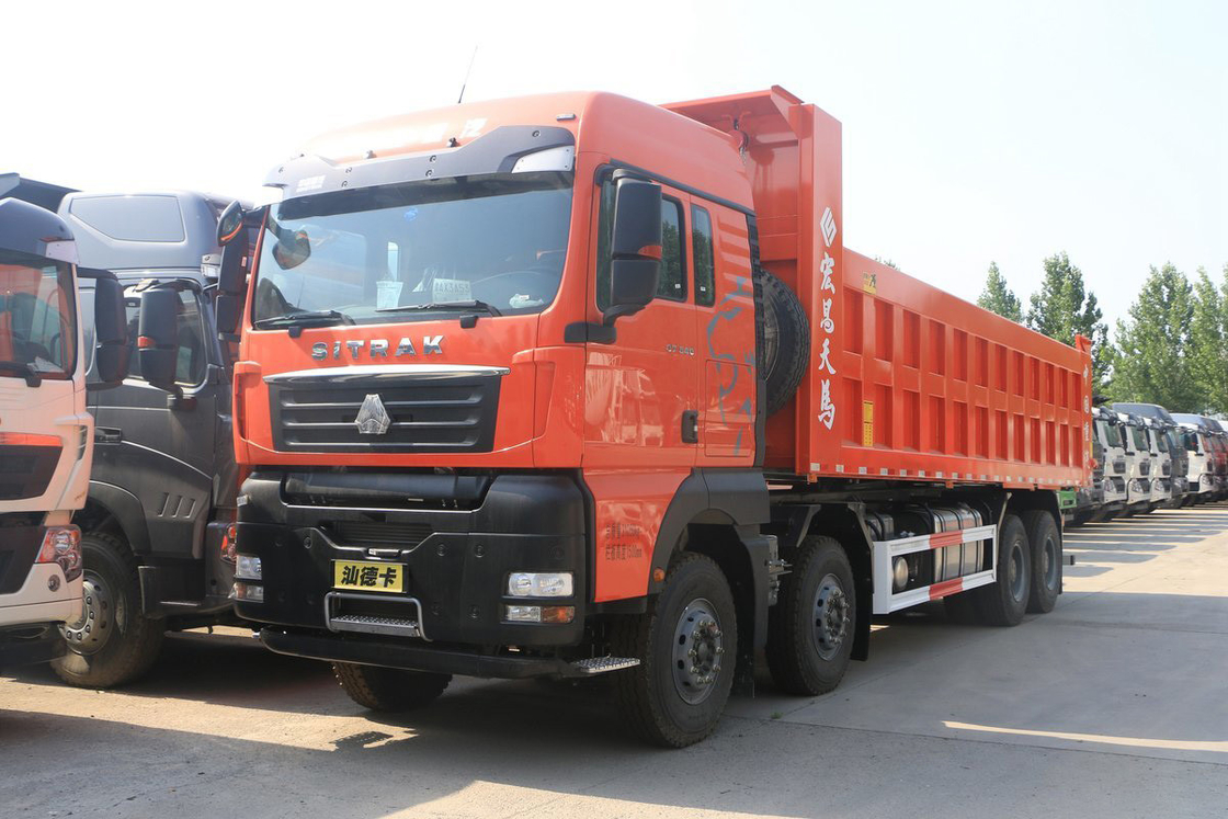 SITRAK G7H Modelo de buen aire acondicionado 540 CV 8X4 8.4m Sinotruk camión de descarga de red U-tipo de caja de carga