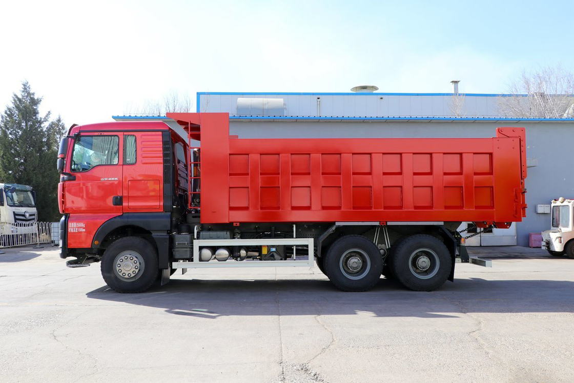 SITRAK G7 camión de basura de 12 velocidades 400 CV 6X4 5.8m contenedor de basura en forma de U cuerpo rojo Sinotruk