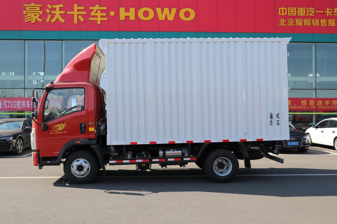 Sinotruk King Serie 160HP 4.15m Deflector de techo alto fila única HOWO camioneta ligera