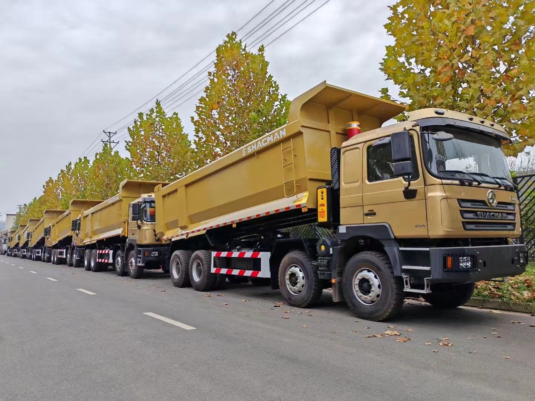 Camión de basura usado para la venta 12 ruedas Shacman F3000 Tipper Weichai 400hp Euro2 de emisión