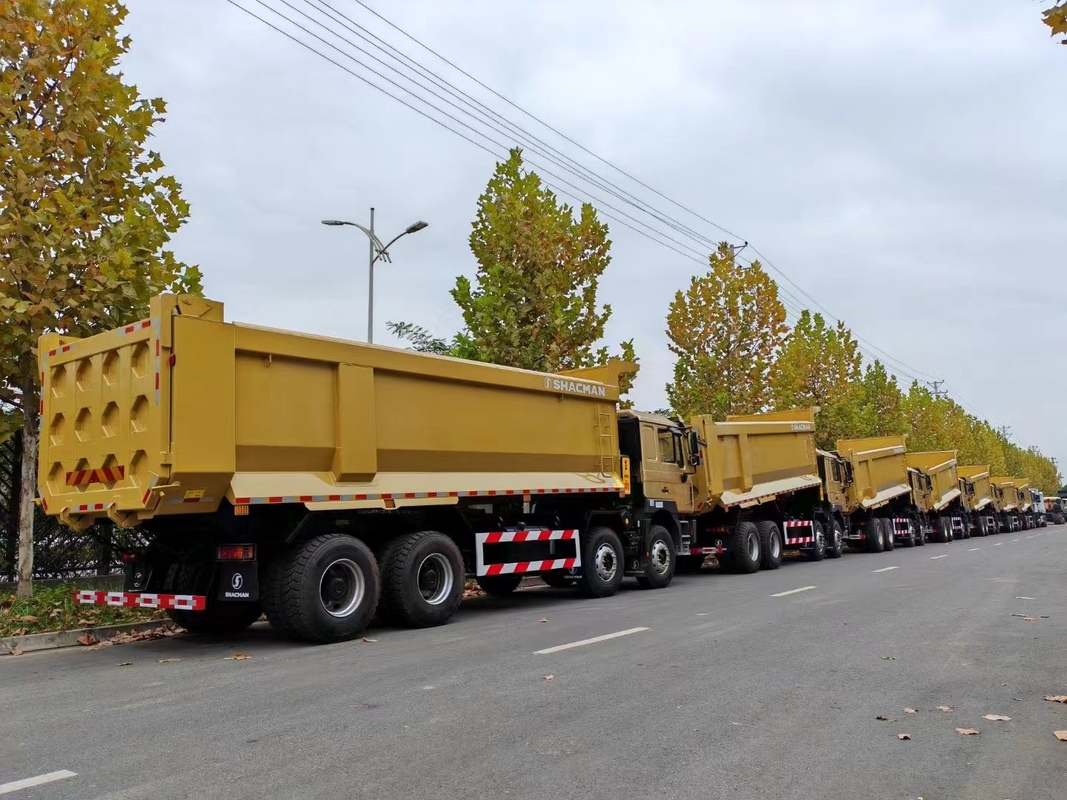 Camión de basura usado para la venta 12 ruedas Shacman F3000 Tipper Weichai 400hp Euro2 de emisión