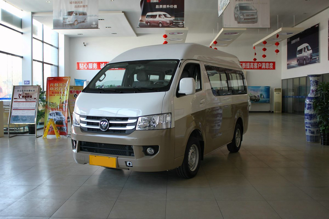 Autobús Foton Mini Usado 2022 Edición Comercial Manual de gasolina de 5 velocidades 160 CV 10 asientos Puerta deslizante derecha