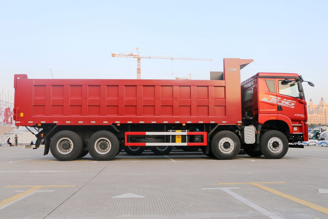 Cabina media plana JH6 camión pesado diesel 430 HP 8X4 8.2m camión de basura Qingdao Jiefang