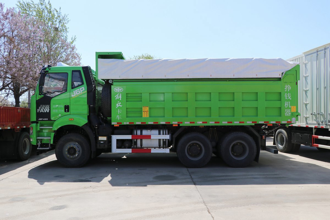 FAW CA3250 Asiento de bolsas de aire con absorción de choques Camión pesado de 420 CV Cabina plana 6X4 5.8m Camión Jiefang
